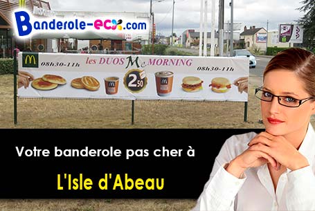 Banderole personnalisée pour vos événements à L'Isle-d'Abeau (Isère/38080)