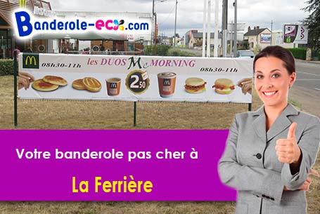 Banderole pas cher pour vos événements à La Ferrière (Isère/38580)