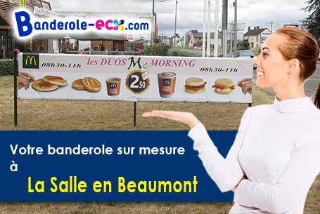 A La Salle-en-Beaumont (Isère/38350) fourniture de votre banderole pas cher