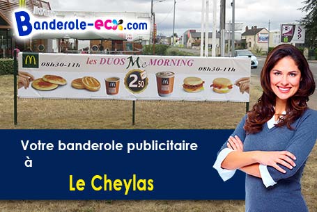 A Le Cheylas (Isère/38570) impression de votre banderole personnalisée