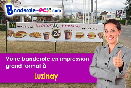 Banderole publicitaire fabriqué sur mesure à Luzinay (Isère/38200)