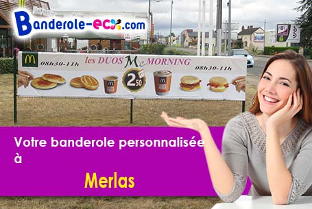 Impression de votre banderole personnalisée à Merlas (Isère/38620)