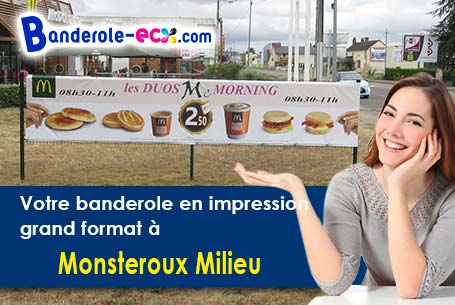 Banderole personnalisée fabriqué sur mesure à Monsteroux-Milieu (Isère/38122)