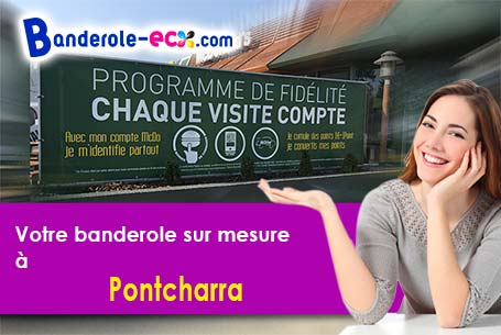 A Pontcharra (Isère/38530) fourniture de votre banderole personnalisée