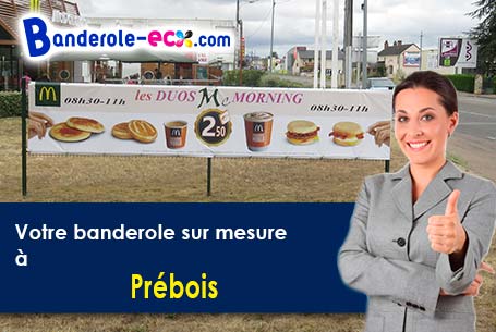 A Prébois (Isère/38710) fourniture de votre banderole personnalisée
