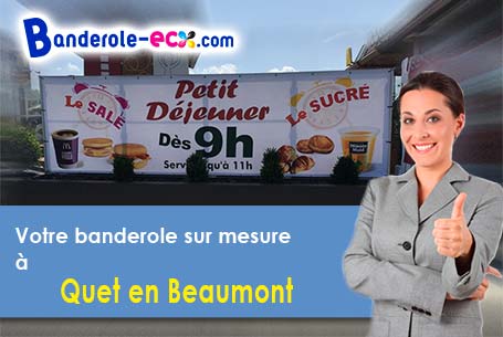 Livraison à Quet-en-Beaumont (Isère/38970) de votre banderole pas cher