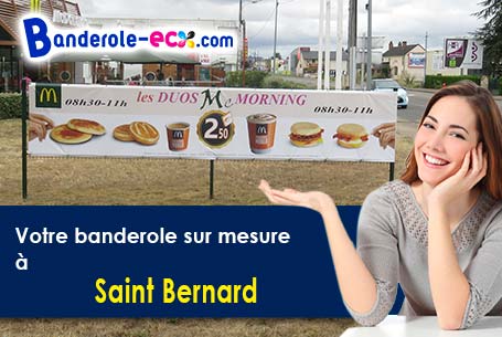 A Saint-Bernard (Isère/38660) fourniture de votre banderole personnalisée