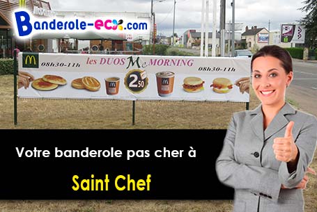 Banderole personnalisée pour vos événements à Saint-Chef (Isère/38890)