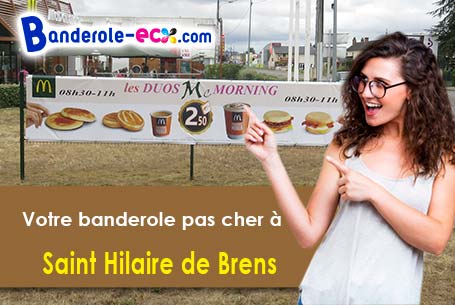 Banderole publicitaire pour vos événements à Saint-Hilaire-de-Brens (Isère/38460)