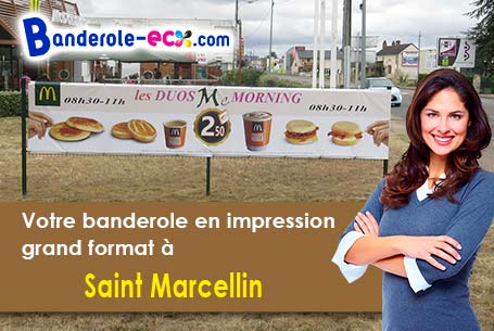 Banderole publicitaire fabriqué sur mesure à Saint-Marcellin (Isère/38160)