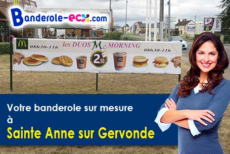 A Sainte-Anne-sur-Gervonde (Isère/38440) fourniture de votre banderole pas cher