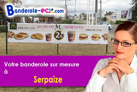 A Serpaize (Isère/38200) fourniture de votre banderole publicitaire