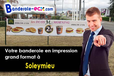 Banderole publicitaire fabriqué sur mesure à Soleymieu (Isère/38460)