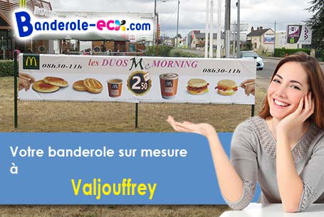 A Valjouffrey (Isère/38740) fourniture de votre banderole publicitaire