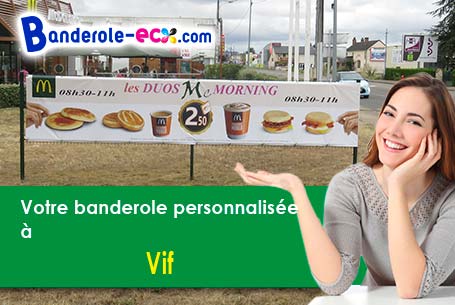 Impression de votre banderole publicitaire à Vif (Isère/38450)