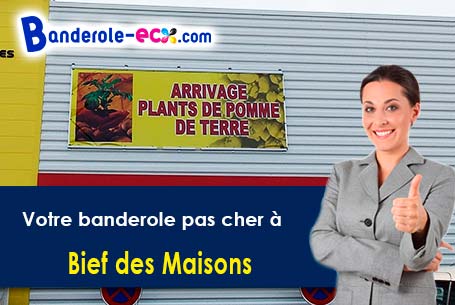 Banderole pas cher pour vos événements à Bief-des-Maisons (Jura/39150)