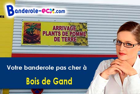 Banderole pas cher pour vos événements à Bois-de-Gand (Jura/39230)