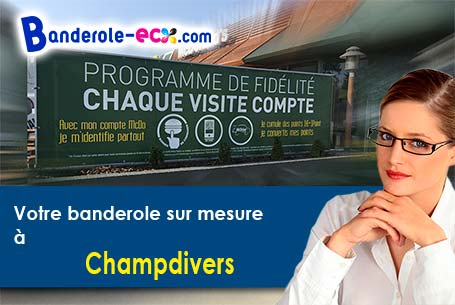 A Champdivers (Jura/39500) fourniture de votre banderole personnalisée