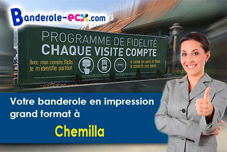 Banderole personnalisée fabriqué sur mesure à Chemilla (Jura/39240)