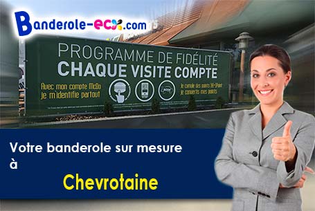 A Chevrotaine (Jura/39130) fourniture de votre banderole pas cher