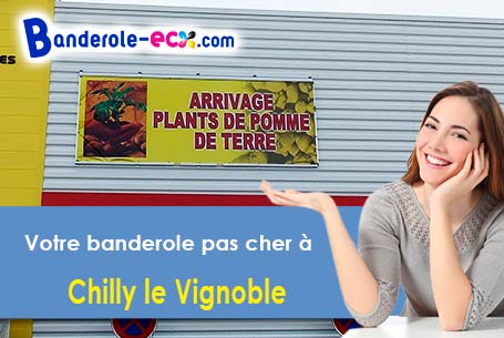 Banderole personnalisée pour vos événements à Chilly-le-Vignoble (Jura/39570)