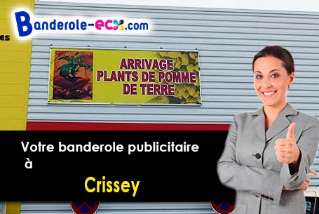 A Crissey (Jura/39100) impression de votre banderole publicitaire