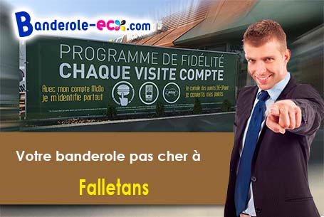 Banderole publicitaire pour vos événements à Falletans (Jura/39700)