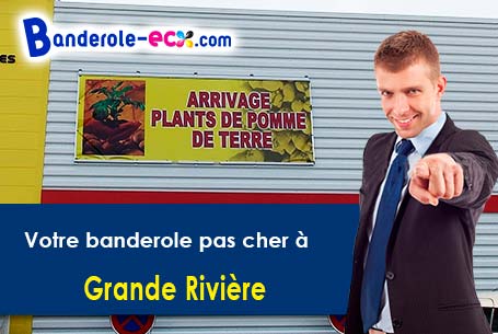 Banderole publicitaire pour vos événements à Grande-Rivière (Jura/39150)