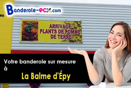 A La Balme-d'Épy (Jura/39320) fourniture de votre banderole personnalisée