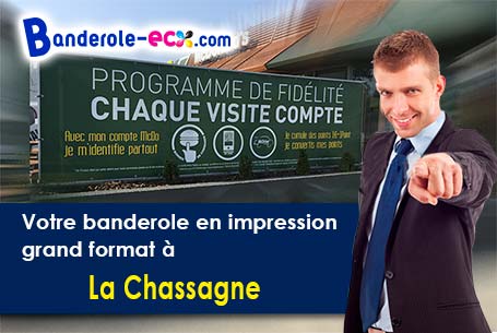 Banderole publicitaire fabriqué sur mesure à La Chassagne (Jura/39230)