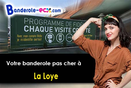 Banderole personnalisée pour vos événements à La Loye (Jura/39380)