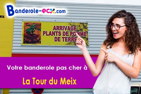 Banderole publicitaire pour vos événements à La Tour-du-Meix (Jura/39270)