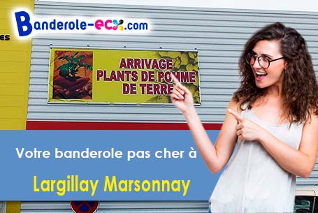 Banderole publicitaire pour vos événements à Largillay-Marsonnay (Jura/39130)