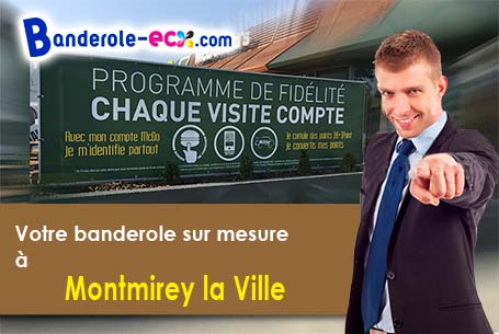 A Montmirey-la-Ville (Jura/39290) fourniture de votre banderole personnalisée