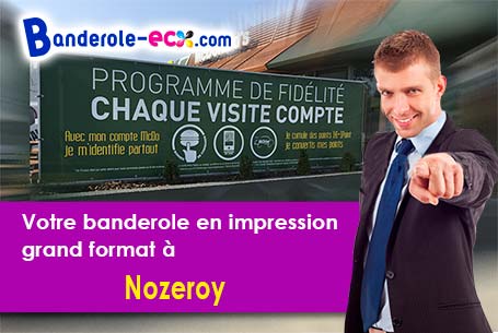 Banderole pas cher fabriqué sur mesure à Nozeroy (Jura/39250)