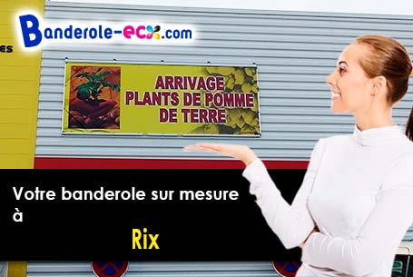 A Rix (Jura/39250) fourniture de votre banderole pas cher