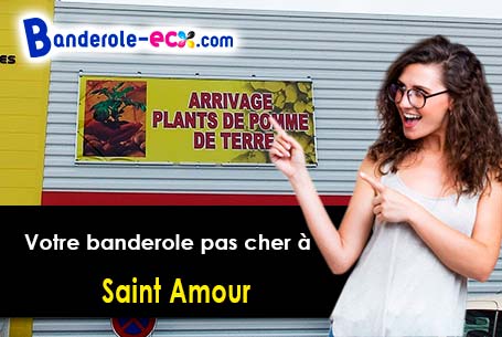 Banderole pas cher pour vos événements à Saint-Amour (Jura/39160)