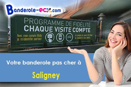 Banderole publicitaire pour vos événements à Saligney (Jura/39350)