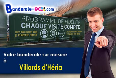 A Villards-d'Héria (Jura/39260) fourniture de votre banderole publicitaire