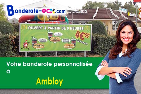 Impression de votre banderole personnalisée à Ambloy (Loir-et-Cher/41310)