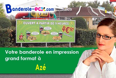 Banderole pas cher fabriqué sur mesure à Azé (Loir-et-Cher/41100)