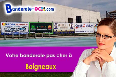 Banderole publicitaire pour vos événements à Baigneaux (Loir-et-Cher/41290)