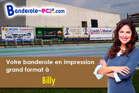 Banderole personnalisée fabriqué sur mesure à Billy (Loir-et-Cher/41130)