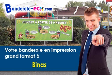 Banderole personnalisée fabriqué sur mesure à Binas (Loir-et-Cher/41240)
