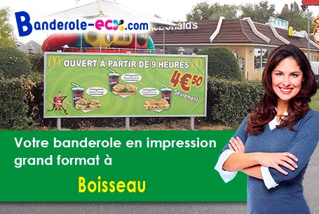 Banderole publicitaire fabriqué sur mesure à Boisseau (Loir-et-Cher/41290)