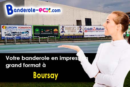 Banderole personnalisée fabriqué sur mesure à Boursay (Loir-et-Cher/41270)