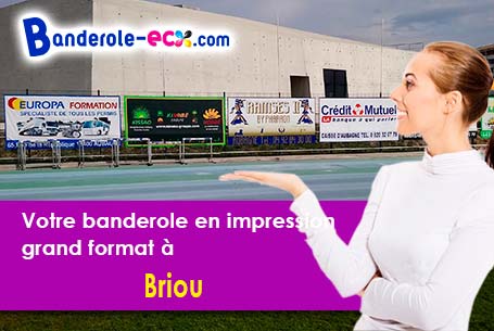 Banderole pas cher fabriqué sur mesure à Briou (Loir-et-Cher/41370)