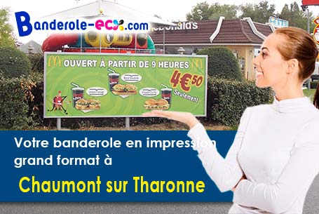 Banderole personnalisée fabriqué sur mesure à Chaumont-sur-Tharonne (Loir-et-Cher/41600)