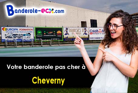 Banderole personnalisée pour vos événements à Cheverny (Loir-et-Cher/41700)