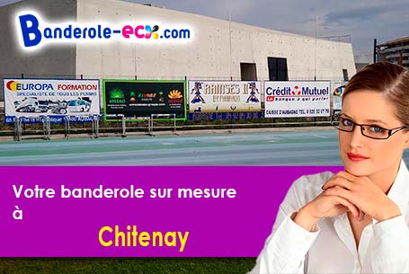 A Chitenay (Loir-et-Cher/41120) fourniture de votre banderole personnalisée
